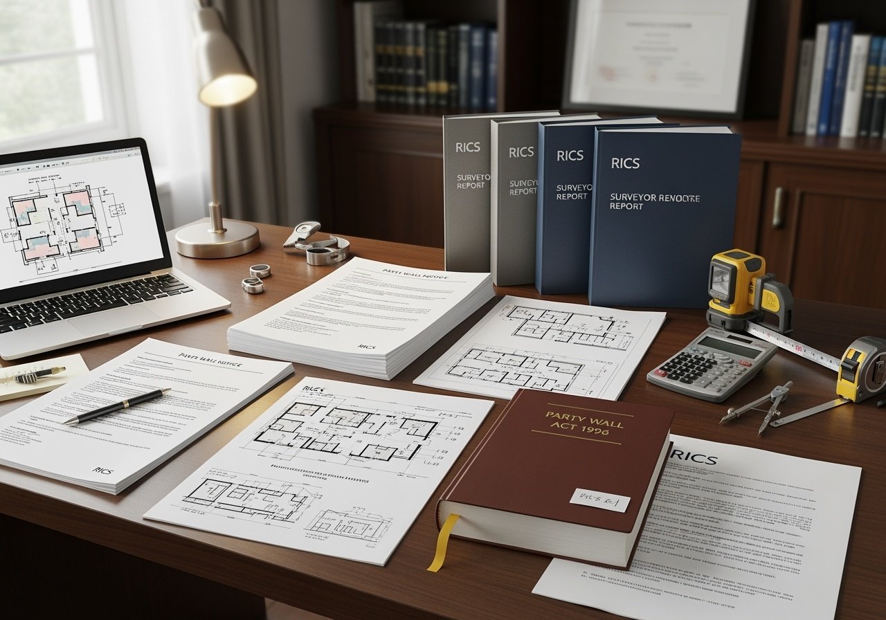 Party wall legal documentation and surveyor reports